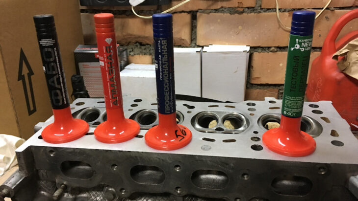 The valve grinding in 15 seconds