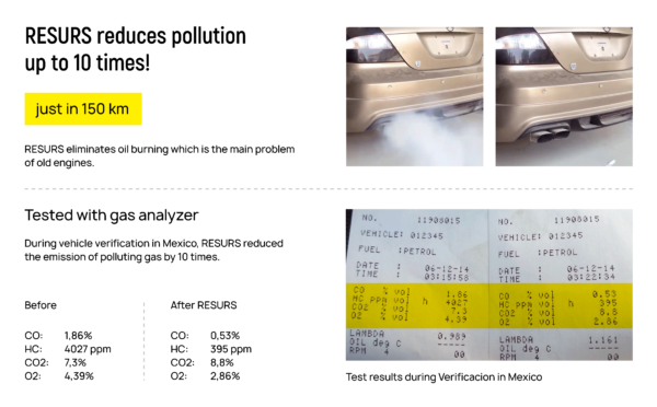Engine treatment RESURS Total (remetalizer)